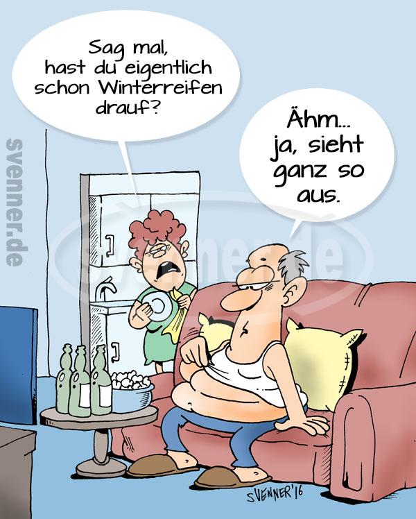 Cartoon Winterreifen Cartoon Winterreifen